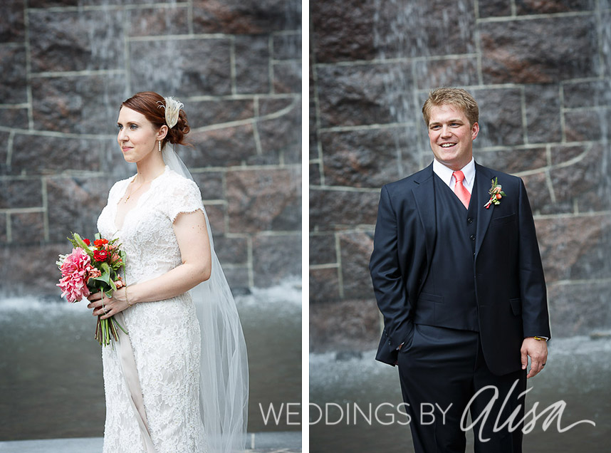 Late summer wedding in downtown Pittsburgh
